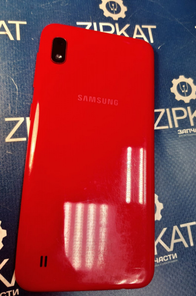 Задняя крышка для Samsung Galaxy A10 красная  SM-A105FDS (1)