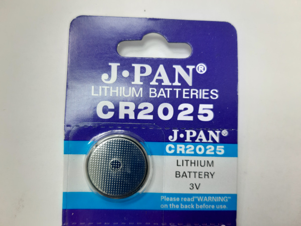 Батарейка таблетка литиевая J.PAN 3V  CR2025