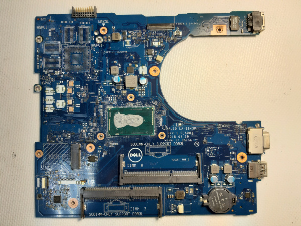 Материнская ноутбука (ДЛЯ РАЗБОРА) Dell insperon 15 LA-B843P (1)