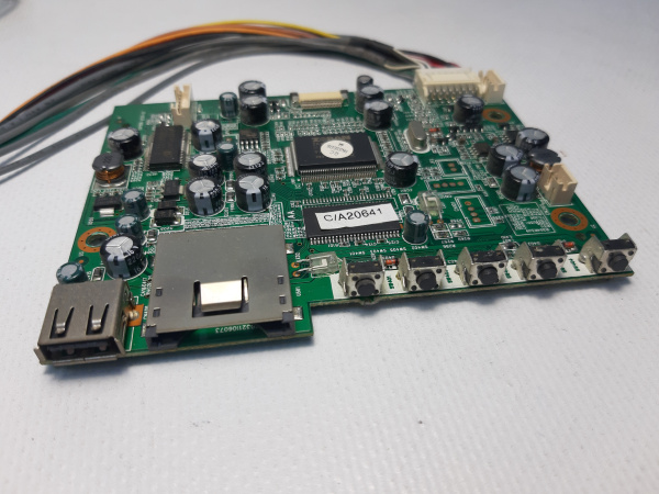 Плата управления кнопками с разъемами USB  карты памяти TV MYSTERY MTV-2217WD (1)