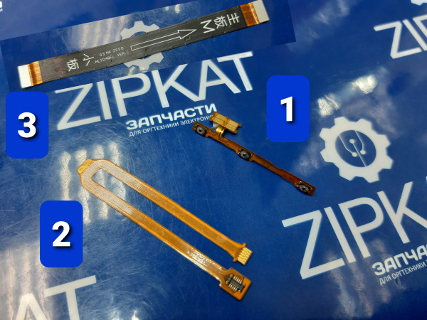 Шлейф кнопок и сканера межплатный (ШТУЧНО) Huawei Y7 2019  DUB-LX1 (1)