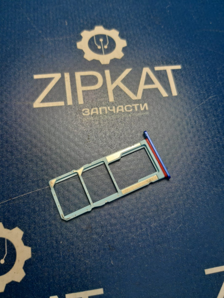 Оригинальный синий лоток для сим карты телефона Xiaomi Redmi 7А (2)