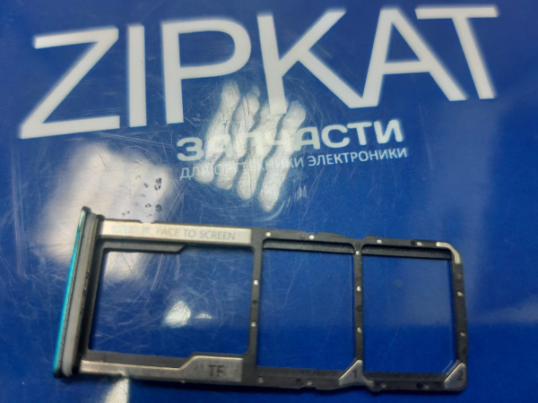 Оригинальный лоток для сим и microSD green Xiaomi Redmi 9а (2)
