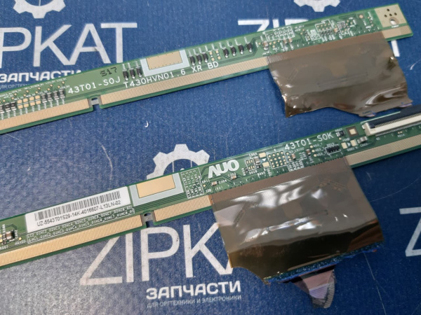 Планка матрицы TV (комплект 2шт) Samsung UE43T5370AU T430HVN01 (4)