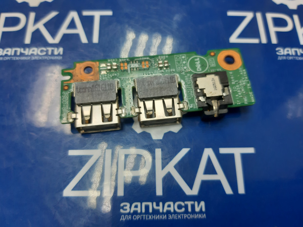 Плата с разъемами для наушников и USB для ноутбука Dell inspiron 3558 (3)