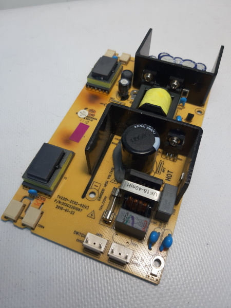 Блок питания (плата) восстановленная для TV MYSTERY MTV-2217WD TV2201-ZC02 (2)