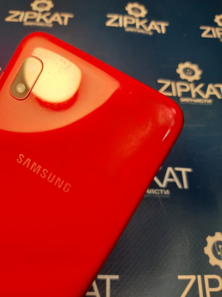 Задняя крышка для Samsung Galaxy A10 красная  SM-A105FDS (4)