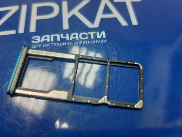 Оригинальный лоток для сим и microSD green Xiaomi Redmi 9а (3)
