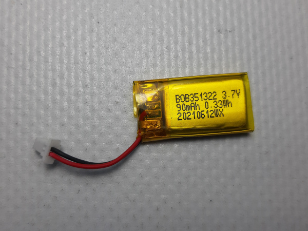 Оригинальная литионная мини батарея для ТСД AutoID Q7 BOB351322 3,7V 90mAh (1)