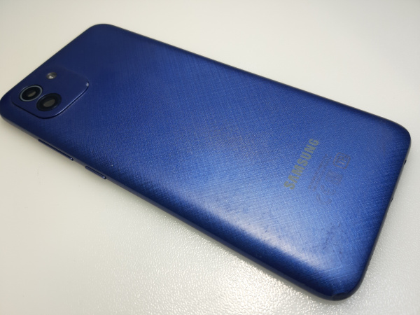 Оригинальная задняя крышка смартфона синяя Samsung Galaxy A03 SM-A035 (3)