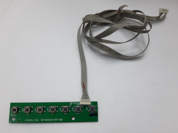 Плата кнопок управления на шлейфе TV DEXP H39D7000E  200-GJK-LE32190-OH YCL170424 (1)