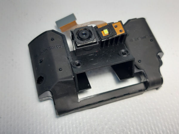 Крепление сканирующего модуля с камерой на шлейфе ТСД AutoID Q7 (2)