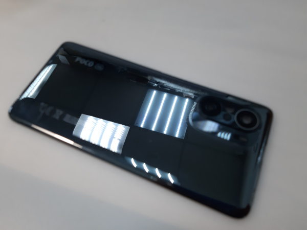 Оригинальная задняя крышка для (серый графит) Xiaomi POCO F3  (2)